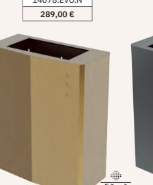 Papelera mural con tapa brillo