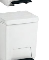 Papelera higiénica con tapa basculante polipropileno gris 45 l
