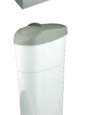 Cubeta higiénica ABS blanco 20 l