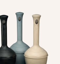 Cenicero para exterior de polietileno color gris