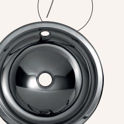 Lavamanos para encastrar Ø 305 acero inoxidable brillo