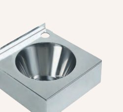 Lavamanos mural abierto rectangular satinado