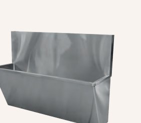 Lavamanos quirúrgico mural dos usuarios acero inoxidable AISI 304 satinado