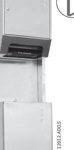 Mueble compacto encastrar dispensador papel toalla papel 45 l acero inoxidable AISI 304 satinado