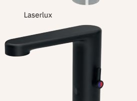 Grifo electrónico 1 agua encimera negro sensor LÁSER (requiere conexión a red eléctrica 220V) caudal LEED 1,89 l/min