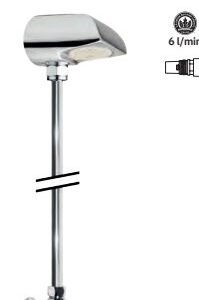 Conjunto de ducha mural temporizada 1 agua, instalación vista, pulsación antiblocage caudal LEED