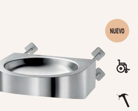 Lavamanos alta seguridad y adaptado PMR