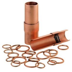 Material de aportación de alta calidad y seguridad, composición con plata-fósforo, garantizado según norma DIN EN 1044, CP 105