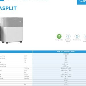 MIDEA MMCS-12HRN8-QRD0 - Porta Split R-32 3,50kW Fri. 3,20kW Cal.