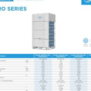 U.Ext. VRF D.Vertical 2T V8 50,0kW Fri. 50,0kW Cal.