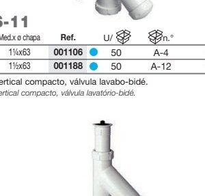 S-11 SIFON LAVABO O BIDET 11/2