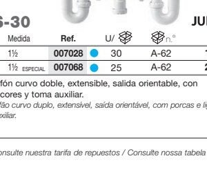 S-30 S. CURVO FREGADERO DOBLE 11/2