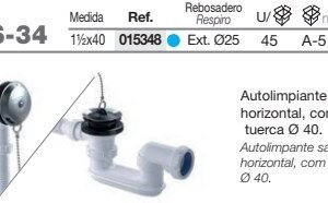 S-34 CONJUNTO BAÑERA FLEXIBLE 1 1/2X25