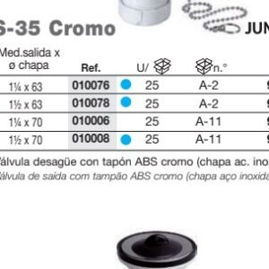 S-35 VALV. LAVABO/BIDET 1 1/2 11/2