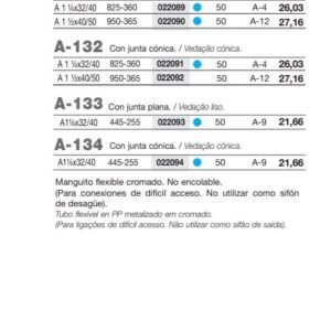 A-131 M.FLEX.J.PL METAL.417 1 1/2X40/50