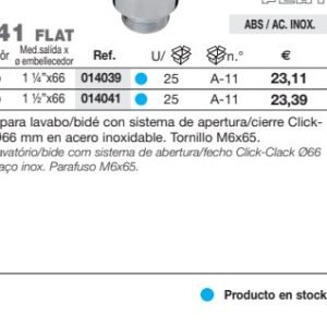 S-541 VALV.CLICK CL.FLAT 11/2 ABS CR JIM