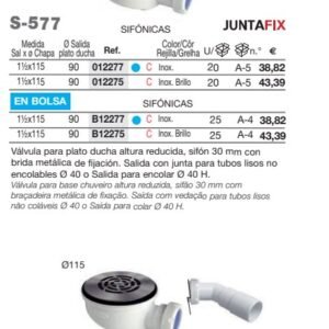 S-577 VAL.DUCH AR 115 S/H REJ 1 1/2-EN B