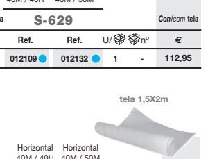 S-629 SUMIDERO S/H TELA 2X1,5