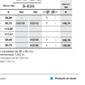 S-630 SUM.S/H SQUARE CRO.TELA 2X1,5