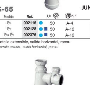 S-65 SIFON LAVABO O FREGADERO 11/2