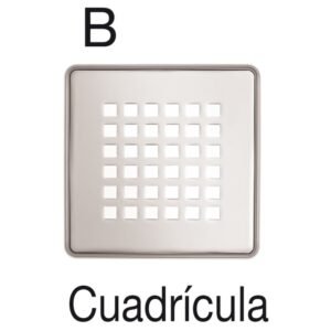 REJILLA CUADRICULA 105 CROMO
